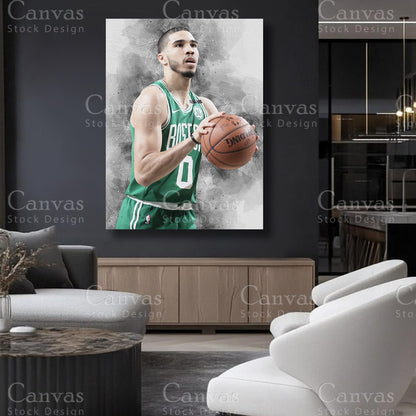 Jayson Tatum athlete wall artwork