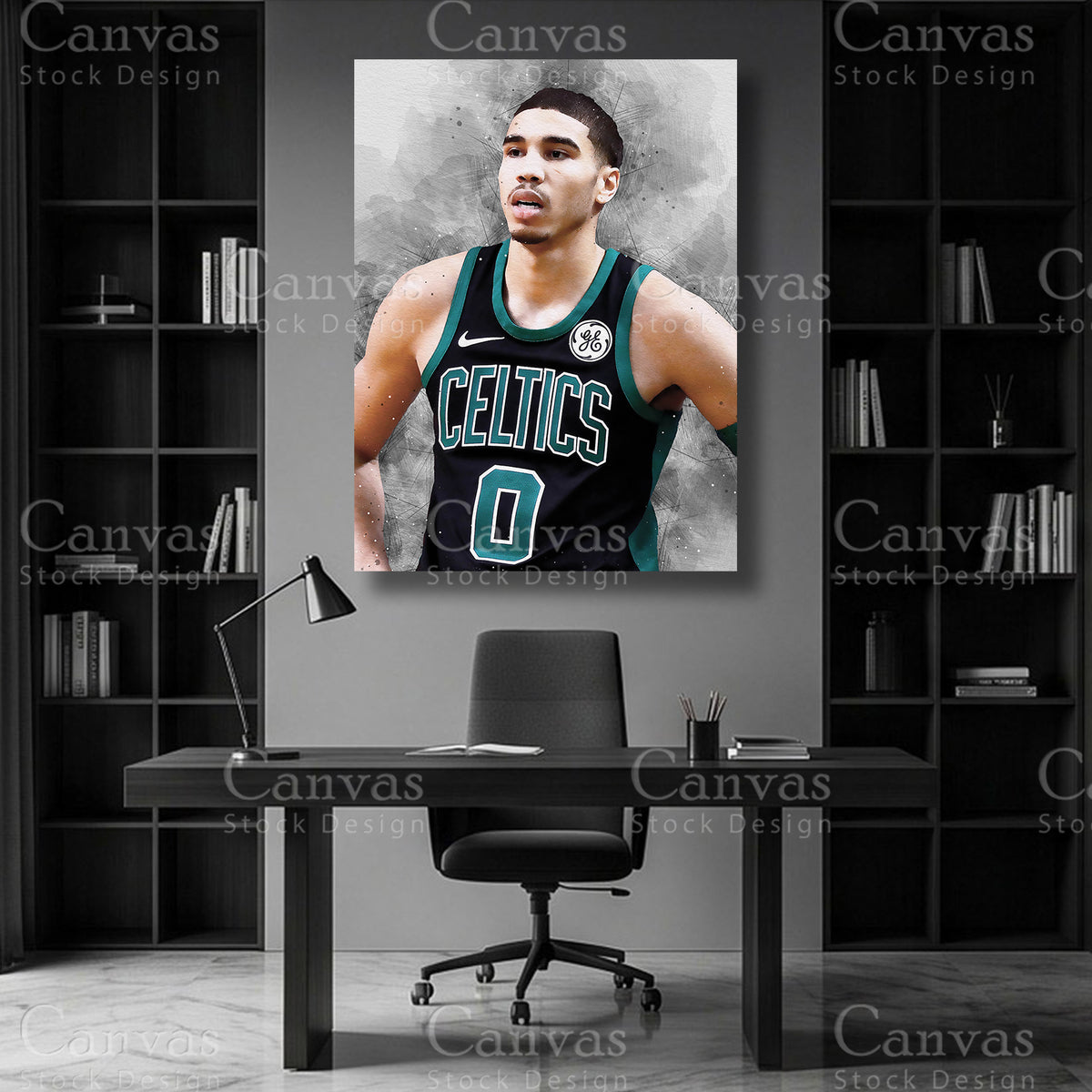 Jayson Tatum basketball sports art