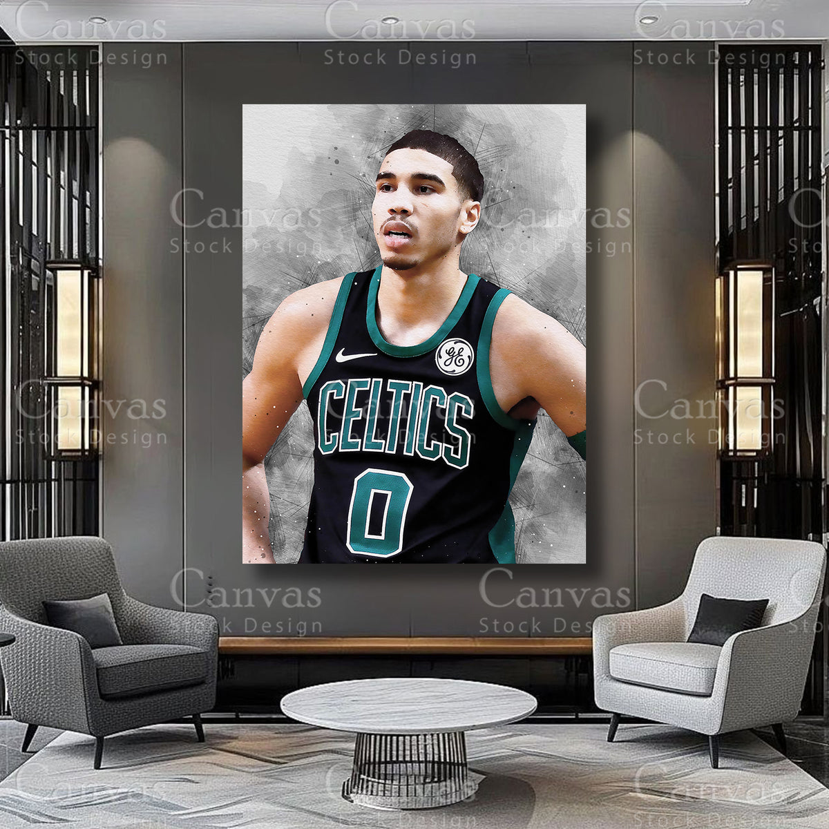 Jayson Tatum premium NBA wall decor