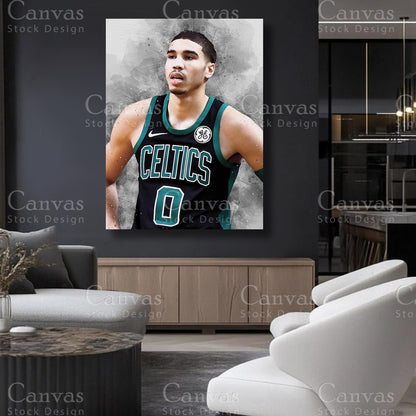 Jayson Tatum athlete canvas decor