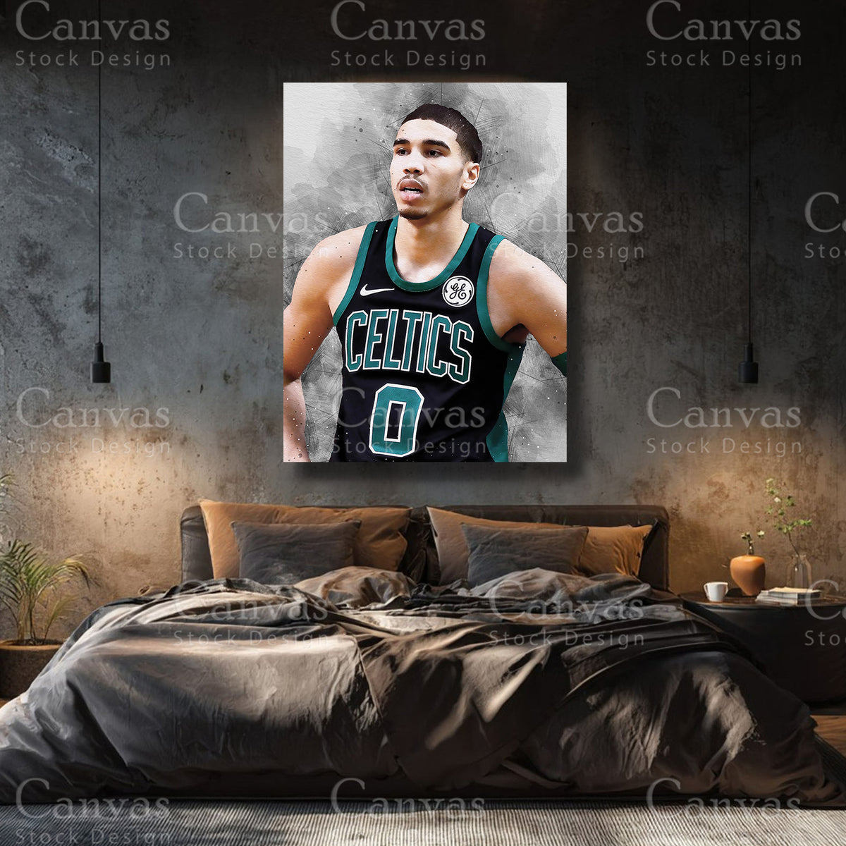 Luxury Jayson Tatum NBA canvas