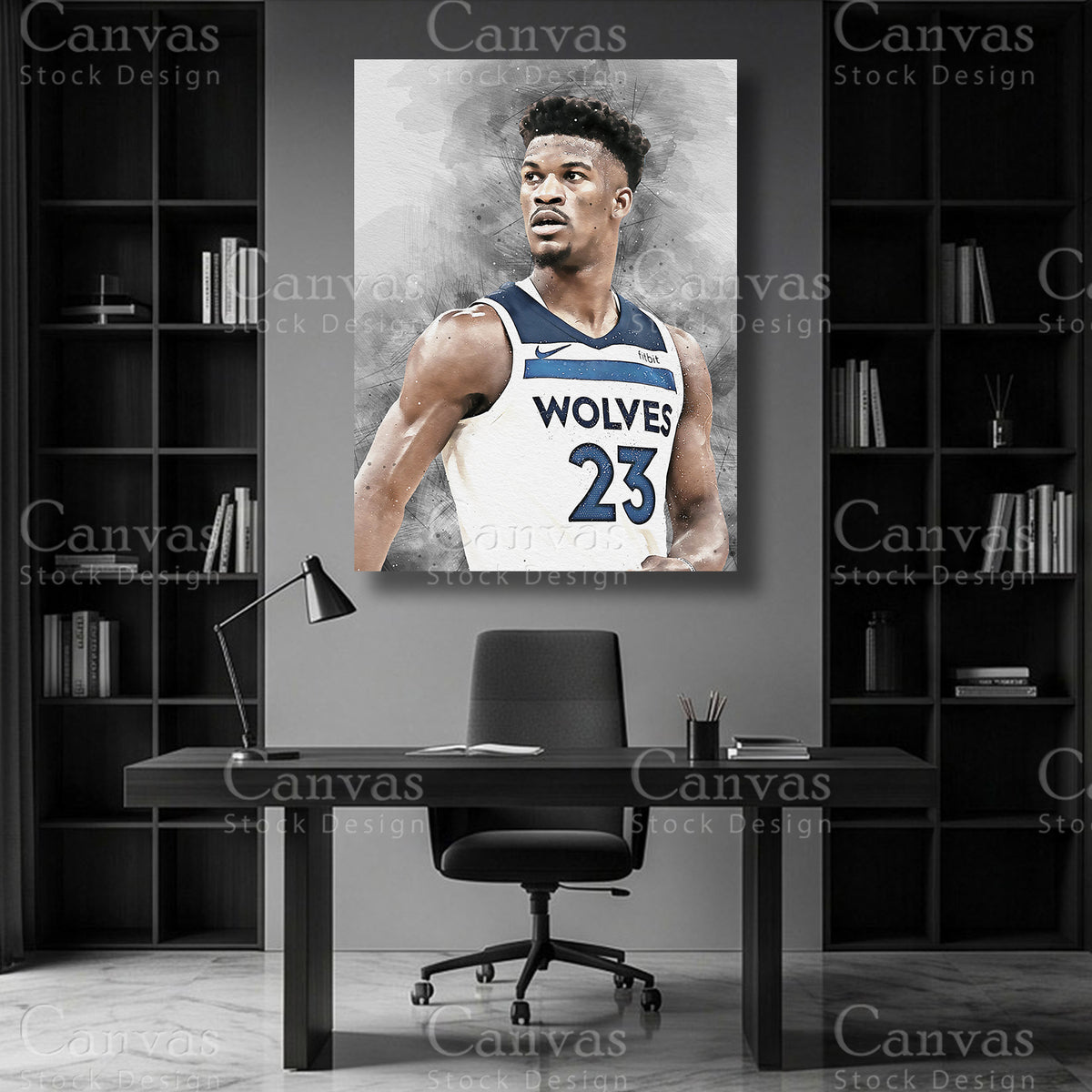 Jimmy Butler NBA canvas art
