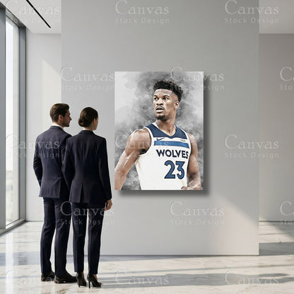 Jimmy Butler basketball wall art