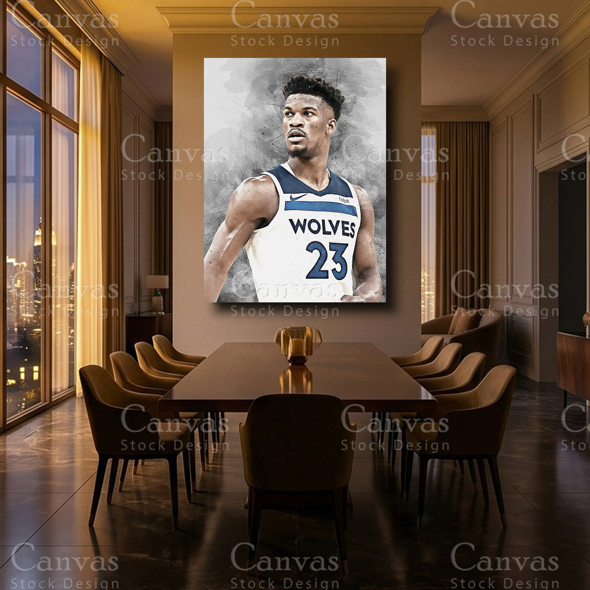 Jimmy Butler framed canvas artwork