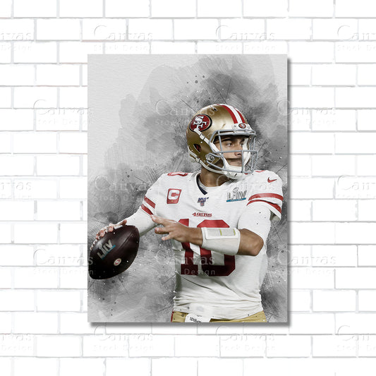 Jimmy Garoppolo Canvas Wall Art