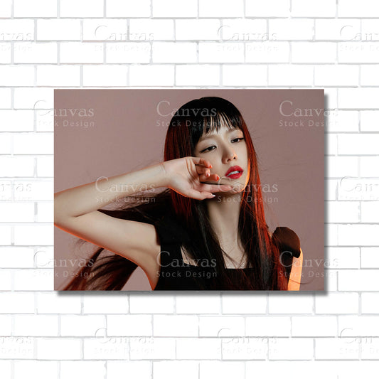 Jisoo Canvas Wall Art – K-pop Blackpink Poster Print
