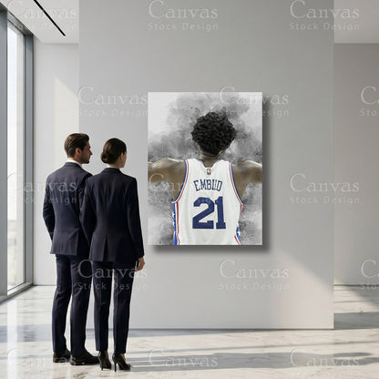 Joel Embiid Philadelphia basketball art