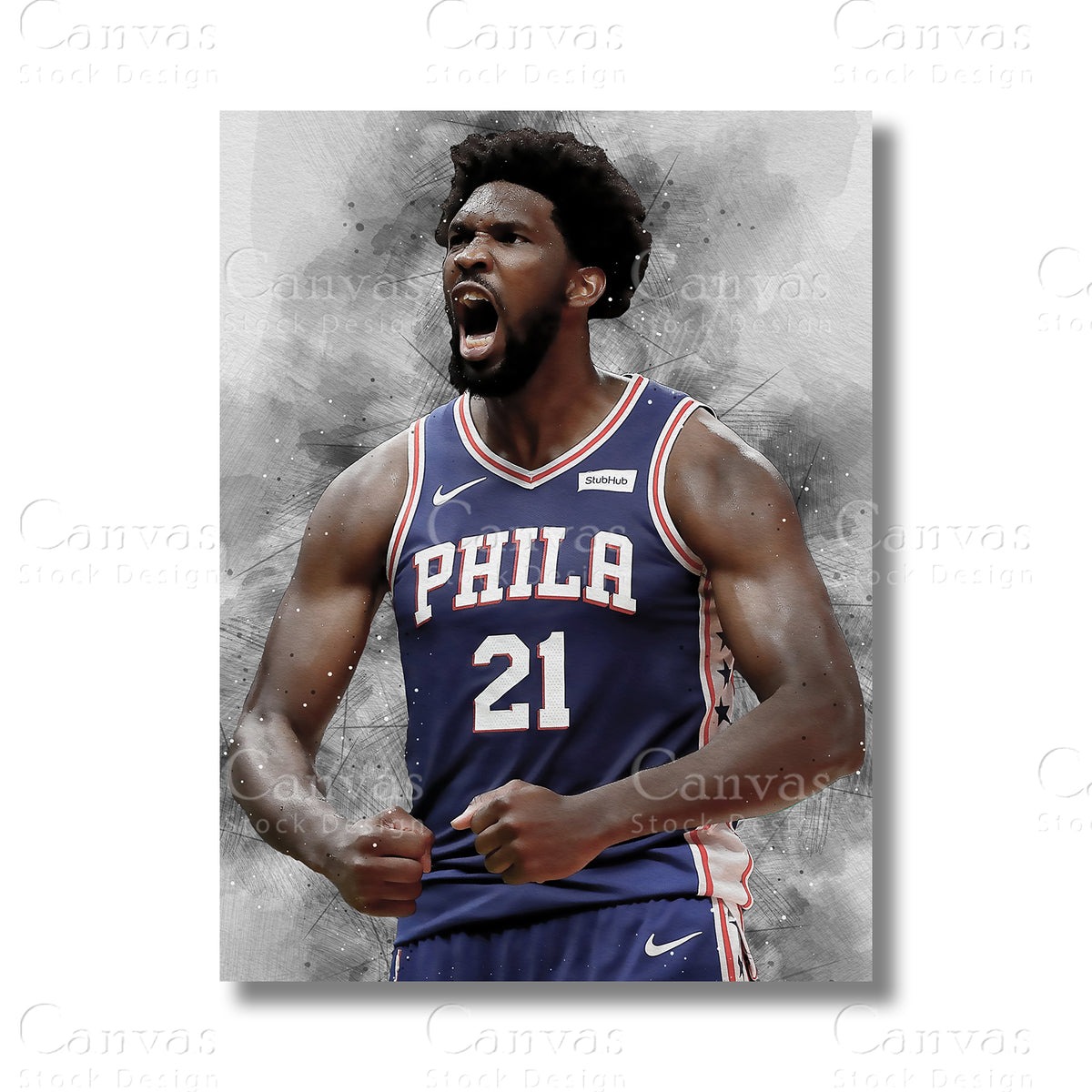 Joel Embiid canvas wall art