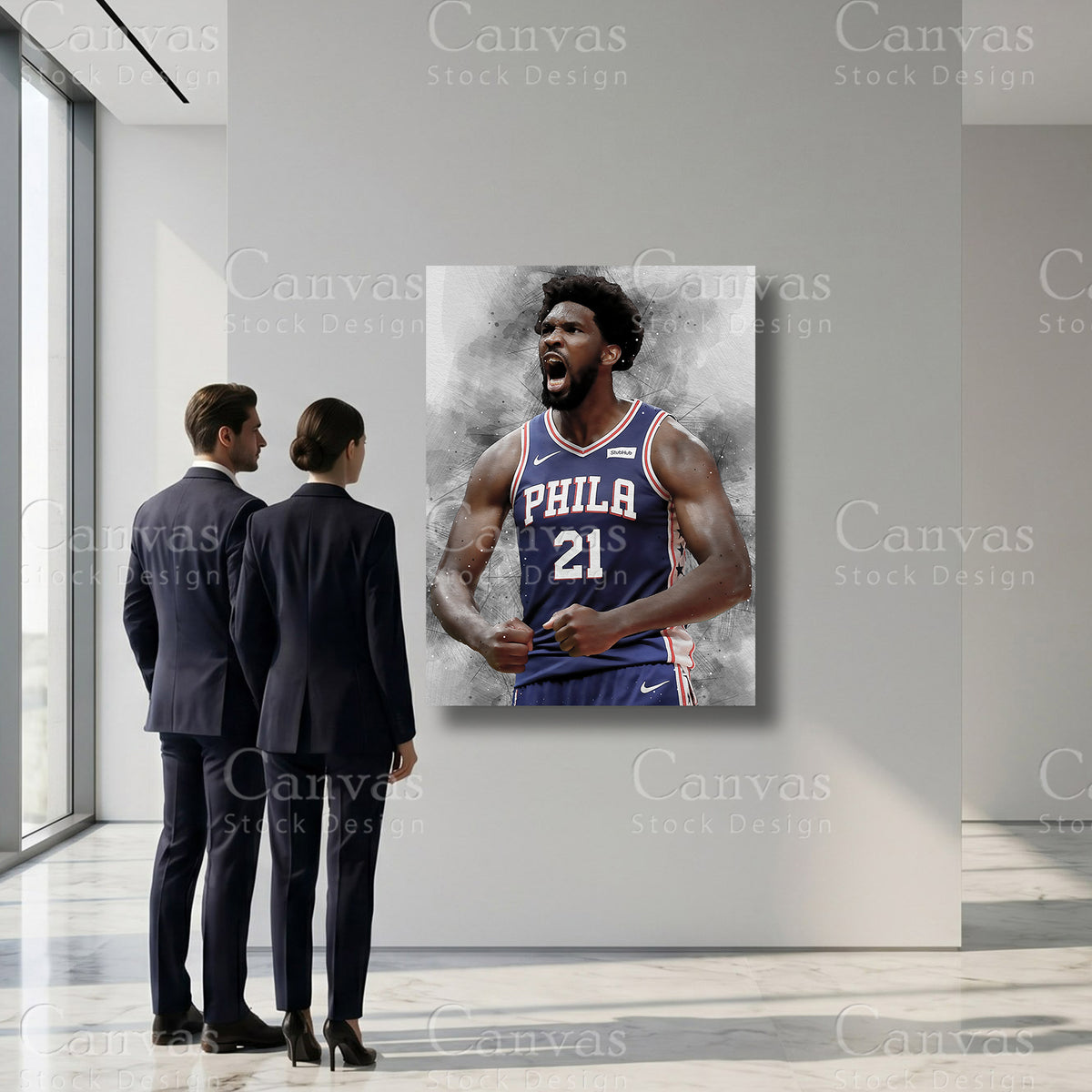 Premium Joel Embiid canvas print