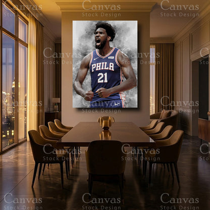 Joel Embiid sports wall decor
