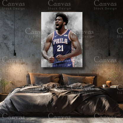 Luxury Joel Embiid canvas wall art