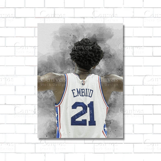 Joel Embiid Canvas Wall Art