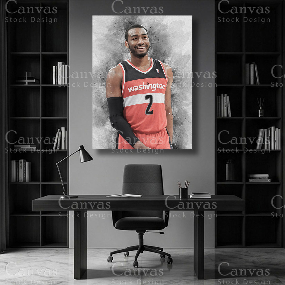 John Wall NBA canvas wall art