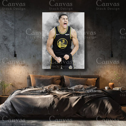 Jordan Poole premium basketball wall decor