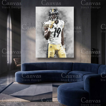 JuJu Smith-Schuster inspired NFL artwork for a fan collection