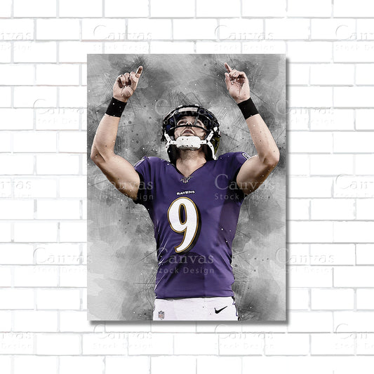 Justin Tucker Canvas Wall Art