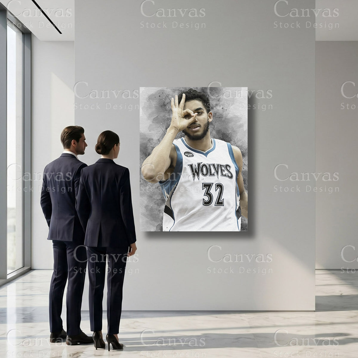 Karl-Anthony Towns basketball sports wall art