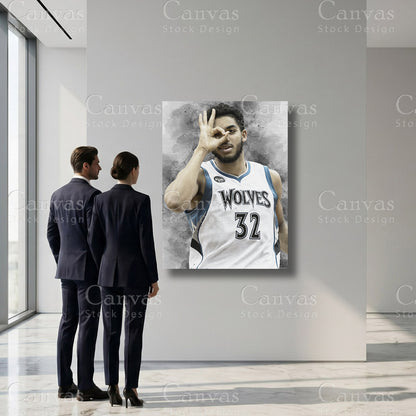 Karl-Anthony Towns basketball sports wall art