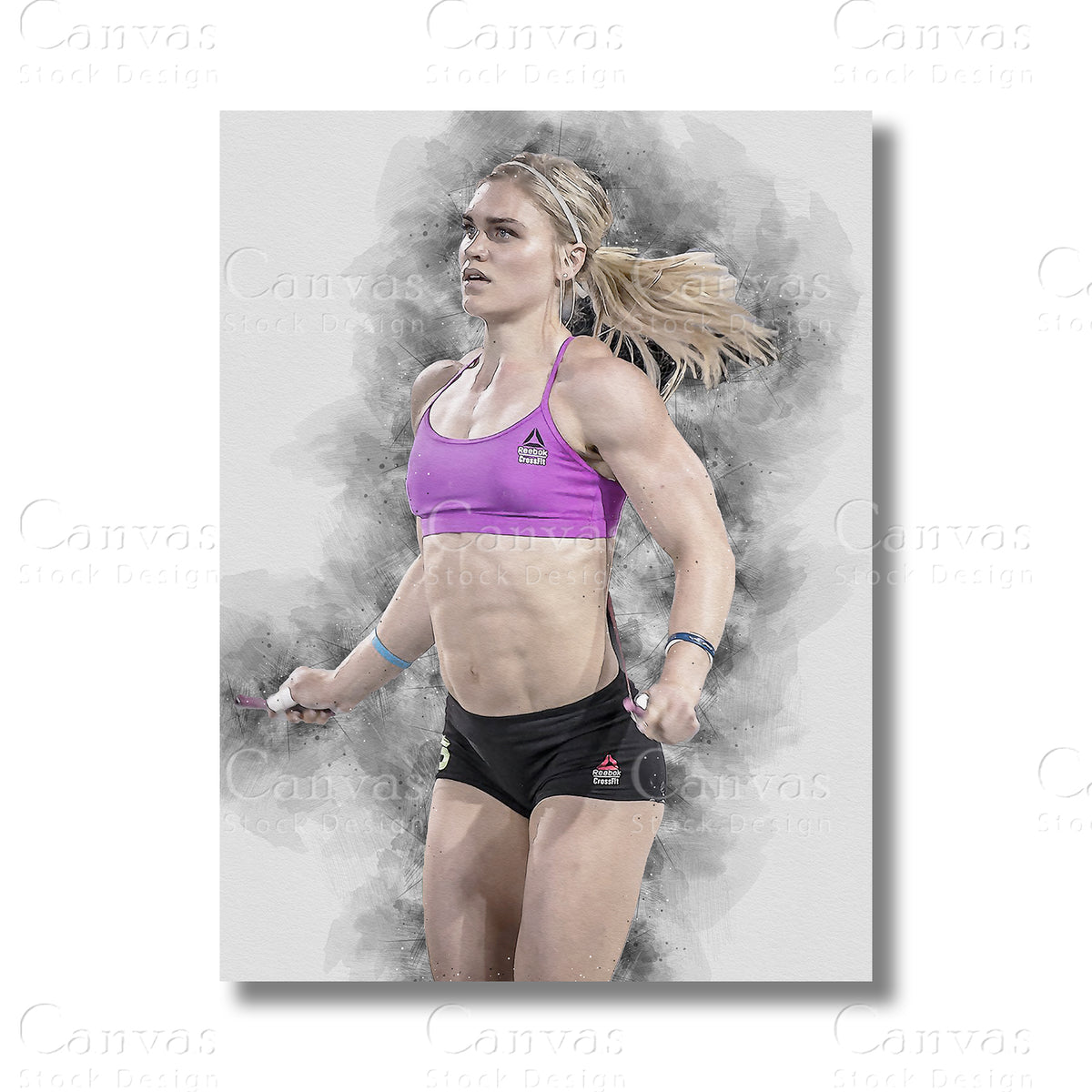 Katrin Davidsdottir Legendary Fitness Canvas Wall Art