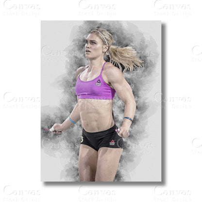 Katrin Davidsdottir Legendary Fitness Canvas Wall Art