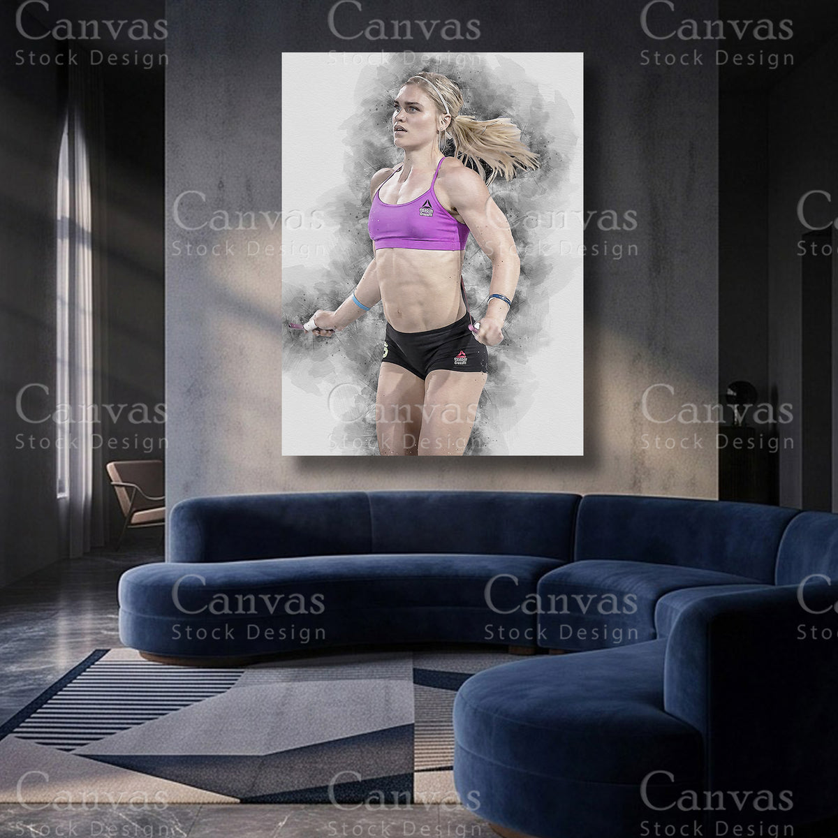 Katrin Davidsdottir Fitness Canvas Artwork