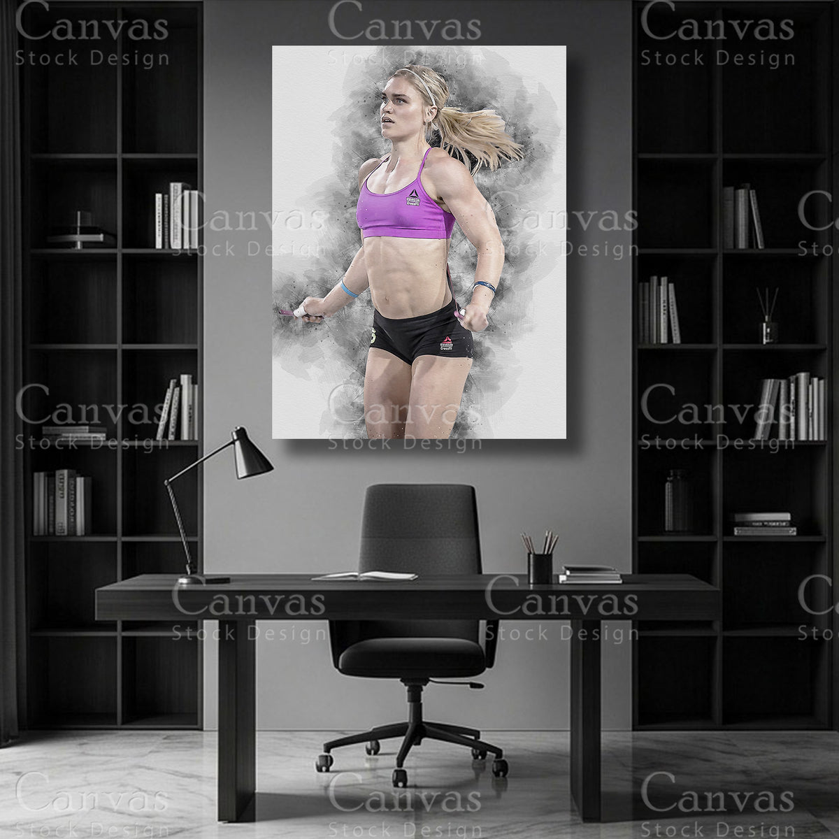 Katrin Davidsdottir CrossFit Canvas Wall Art