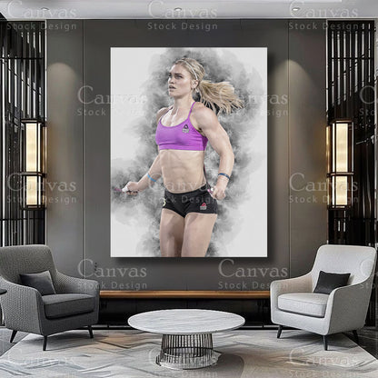 Katrin Davidsdottir Athlete Wall Art on Premium Canvas