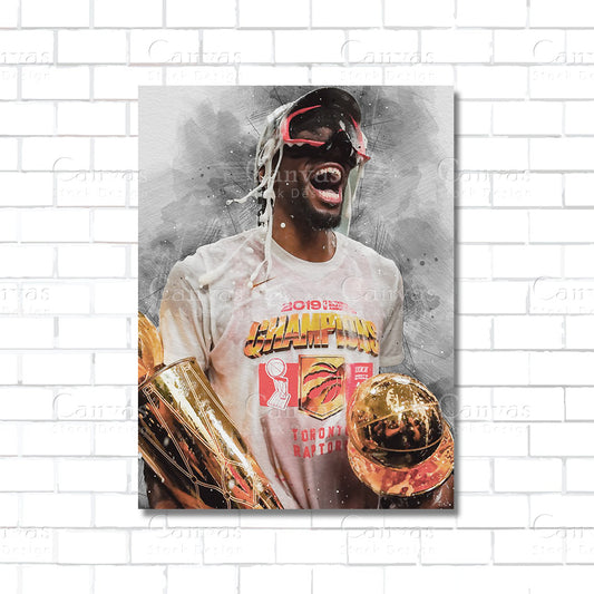 Kawhi Leonard Canvas Wall Art