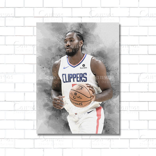 Kawhi Leonard Canvas Wall Art