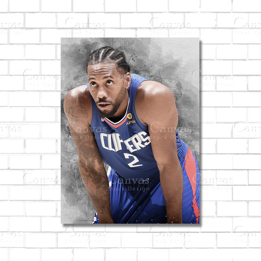 Kawhi Leonard Canvas Wall Art