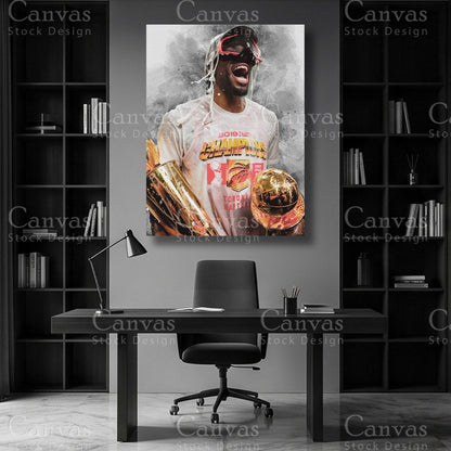 Kawhi Leonard NBA canvas wall art