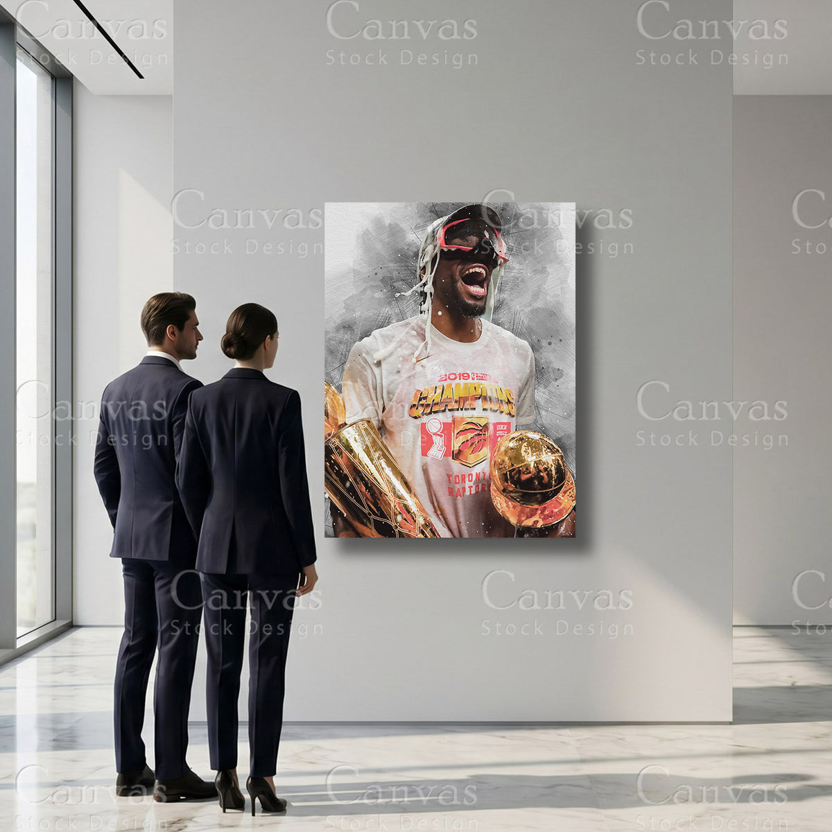 Kawhi Leonard basketball sports wall art