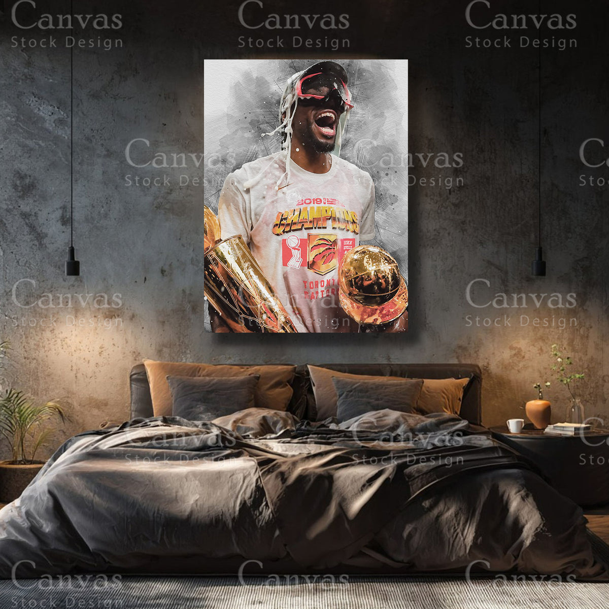 Kawhi Leonard premium basketball wall decor