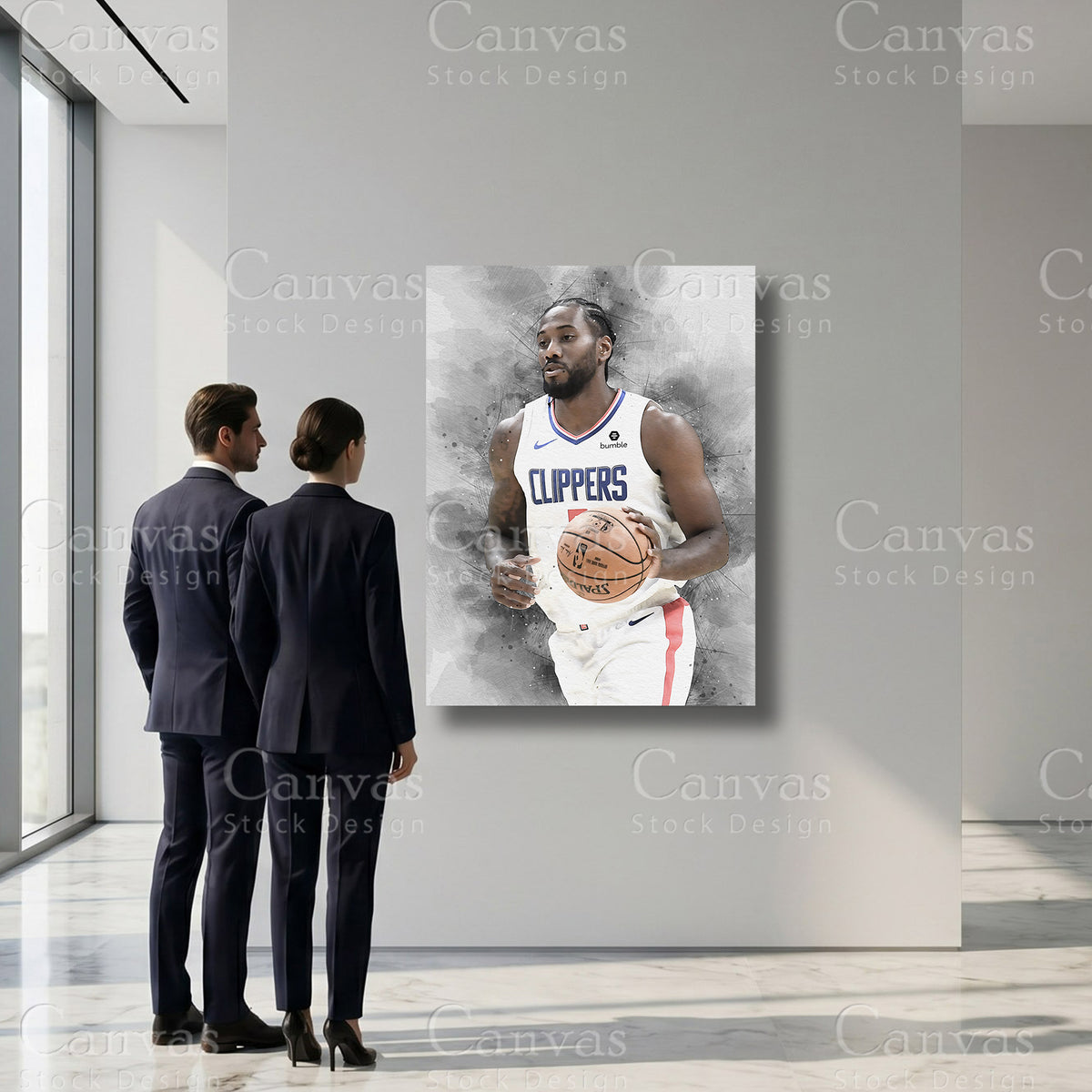 Kawhi Leonard basketball sports wall art