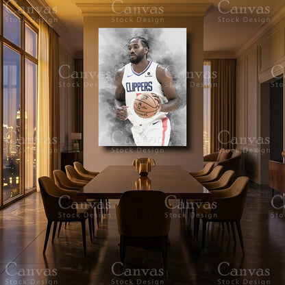 Kawhi Leonard luxury NBA canvas art