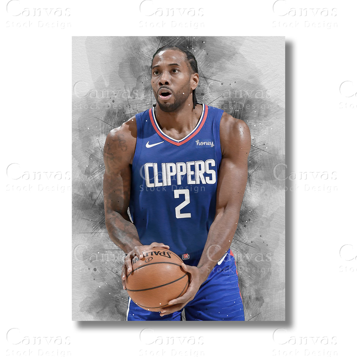 Kawhi Leonard Iconic NBA Canvas Wall Art