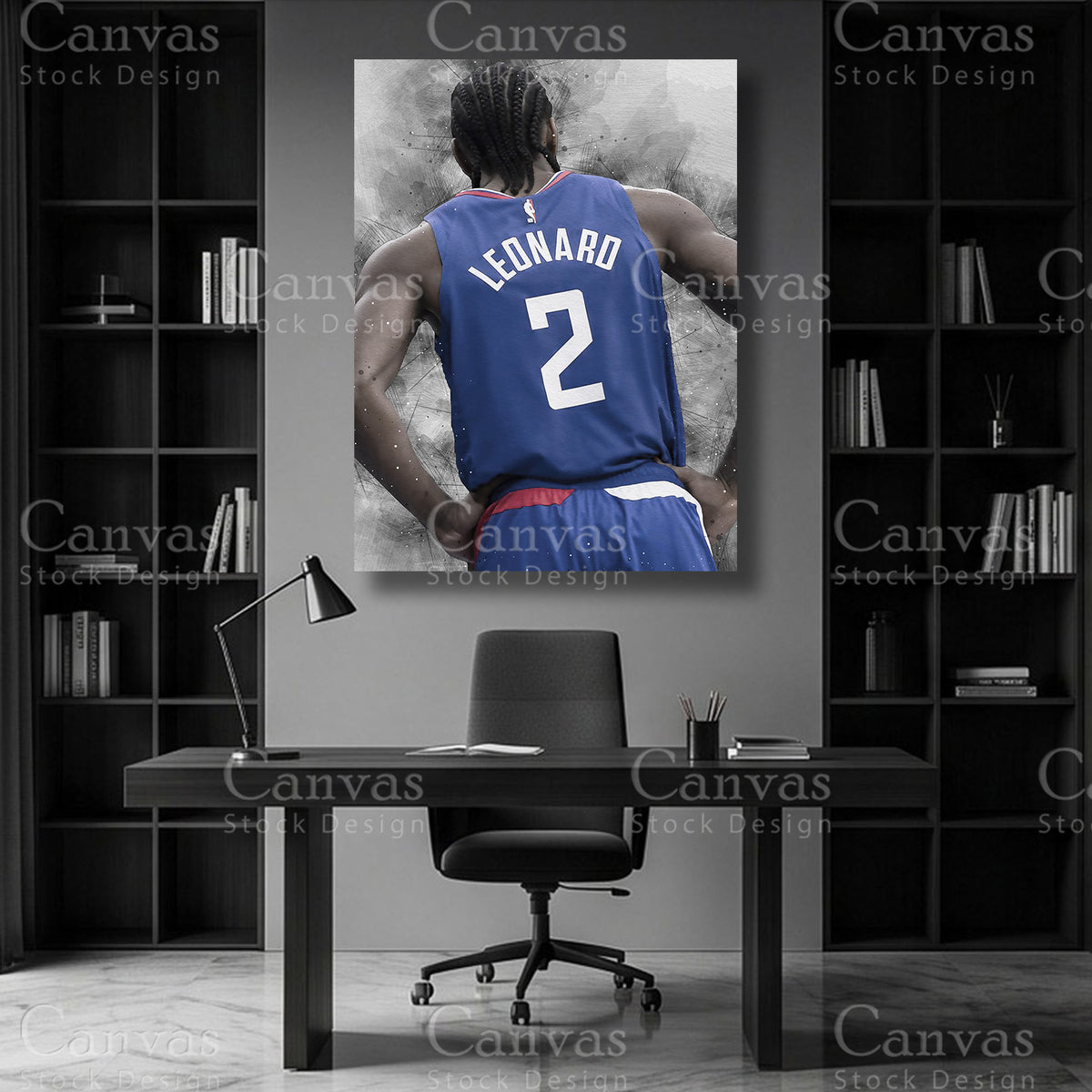 Kawhi Leonard NBA canvas wall art