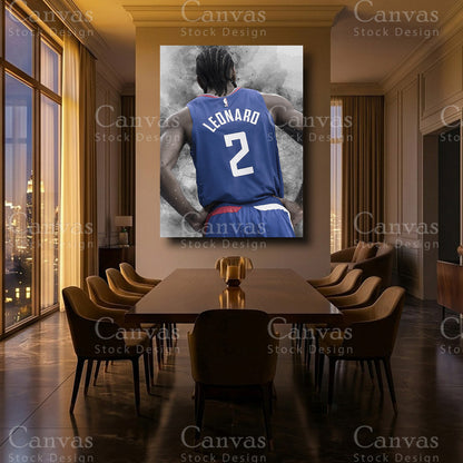 Kawhi Leonard luxury NBA canvas artwork