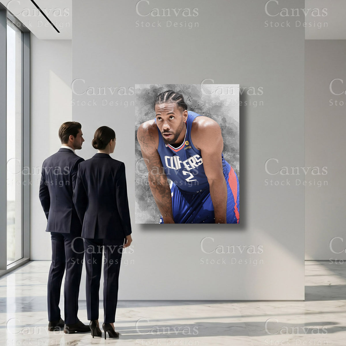 Kawhi Leonard basketball sports wall art
