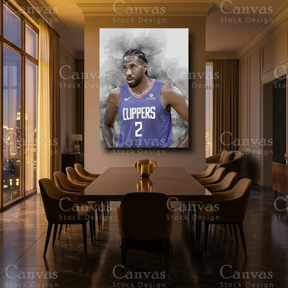 Kawhi Leonard luxury NBA canvas art