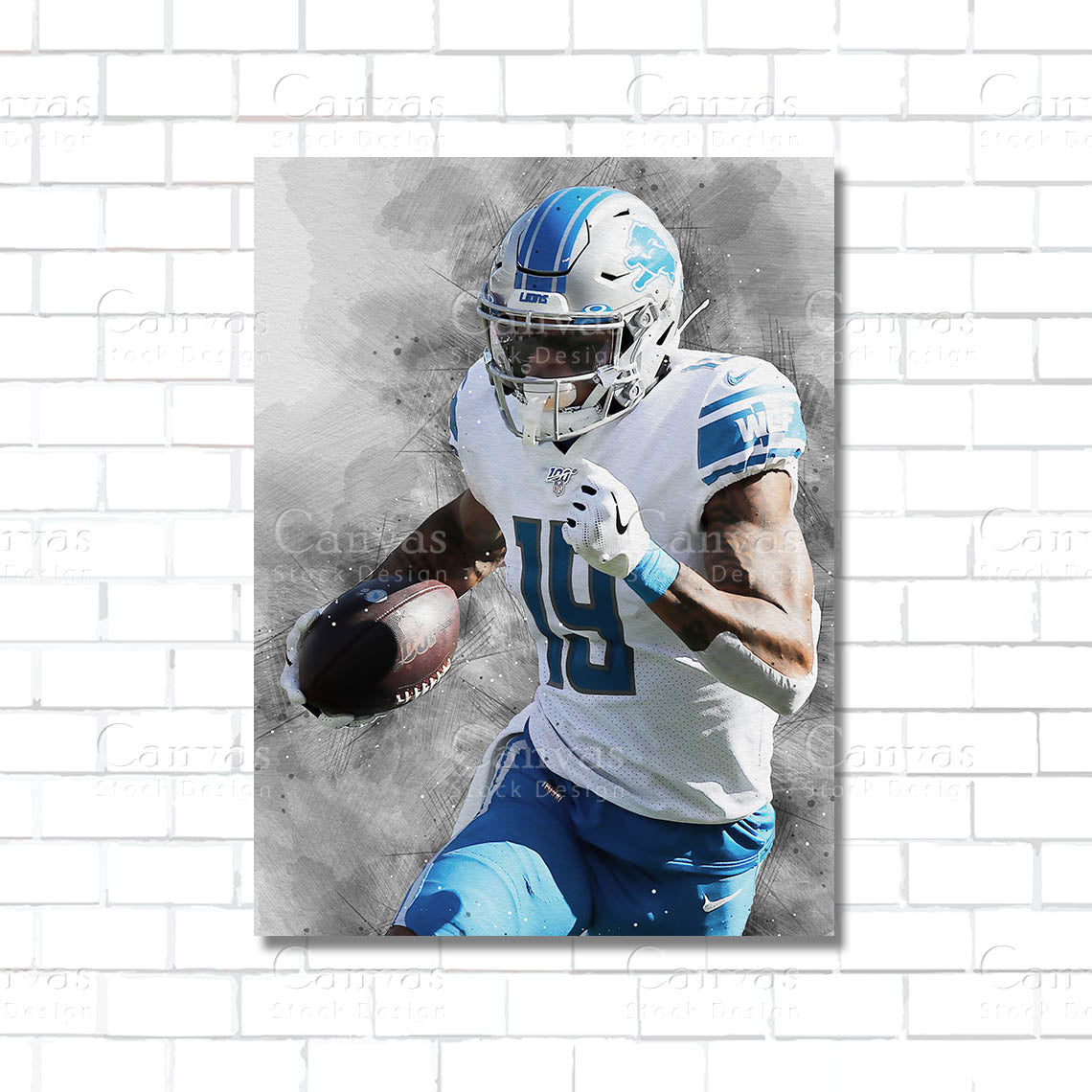 Kenny Golladay Canvas Wall Art – NFL Wide Receiver