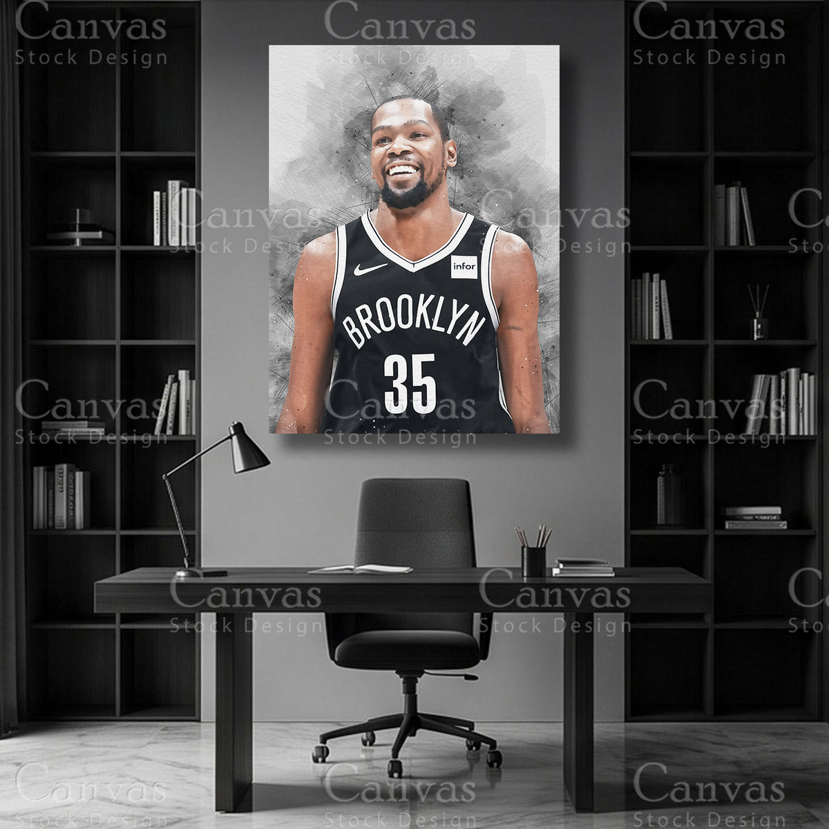 Kevin Durant NBA canvas wall art