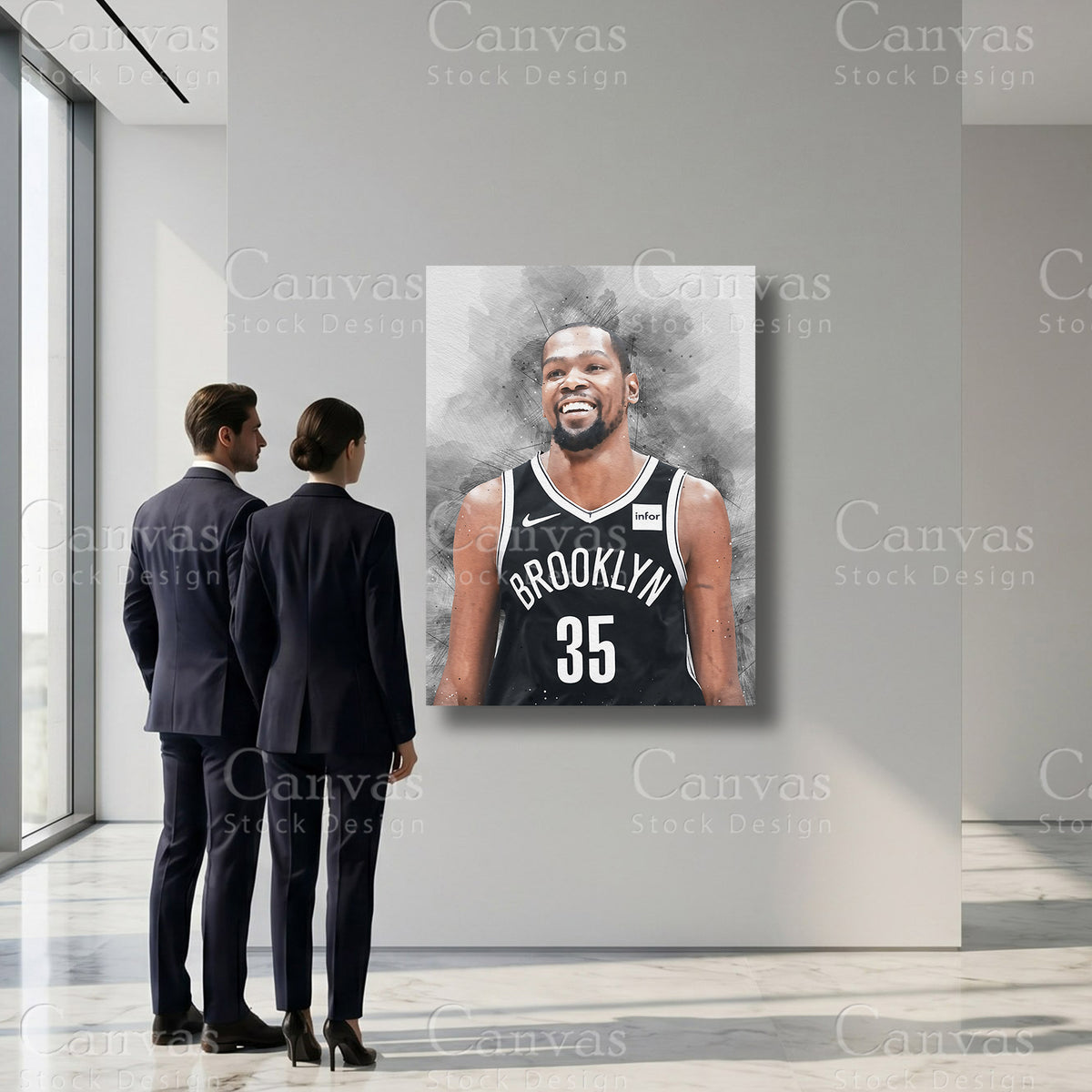 Kevin Durant basketball sports wall art