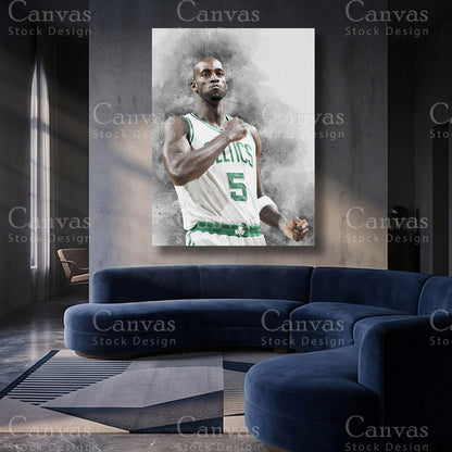 Kevin Garnett basketball canvas artwork