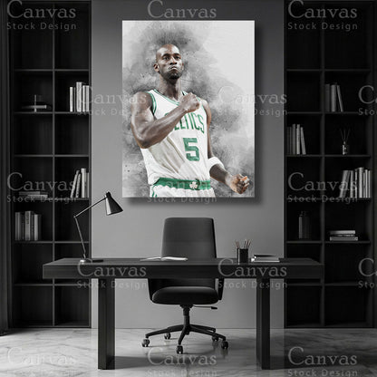 Kevin Garnett NBA canvas wall art