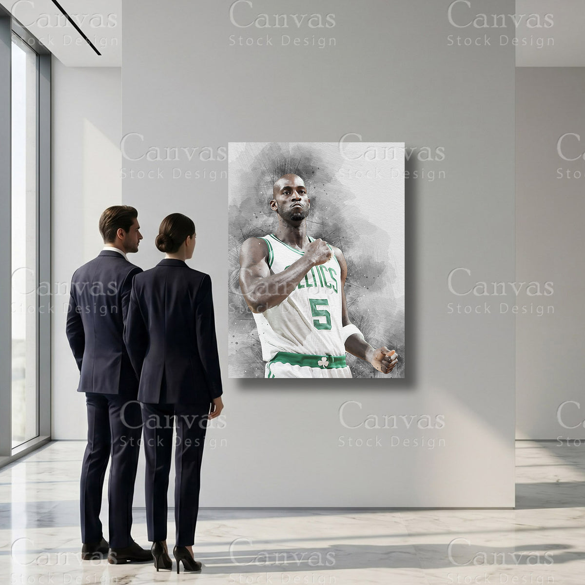 Kevin Garnett basketball sports wall art