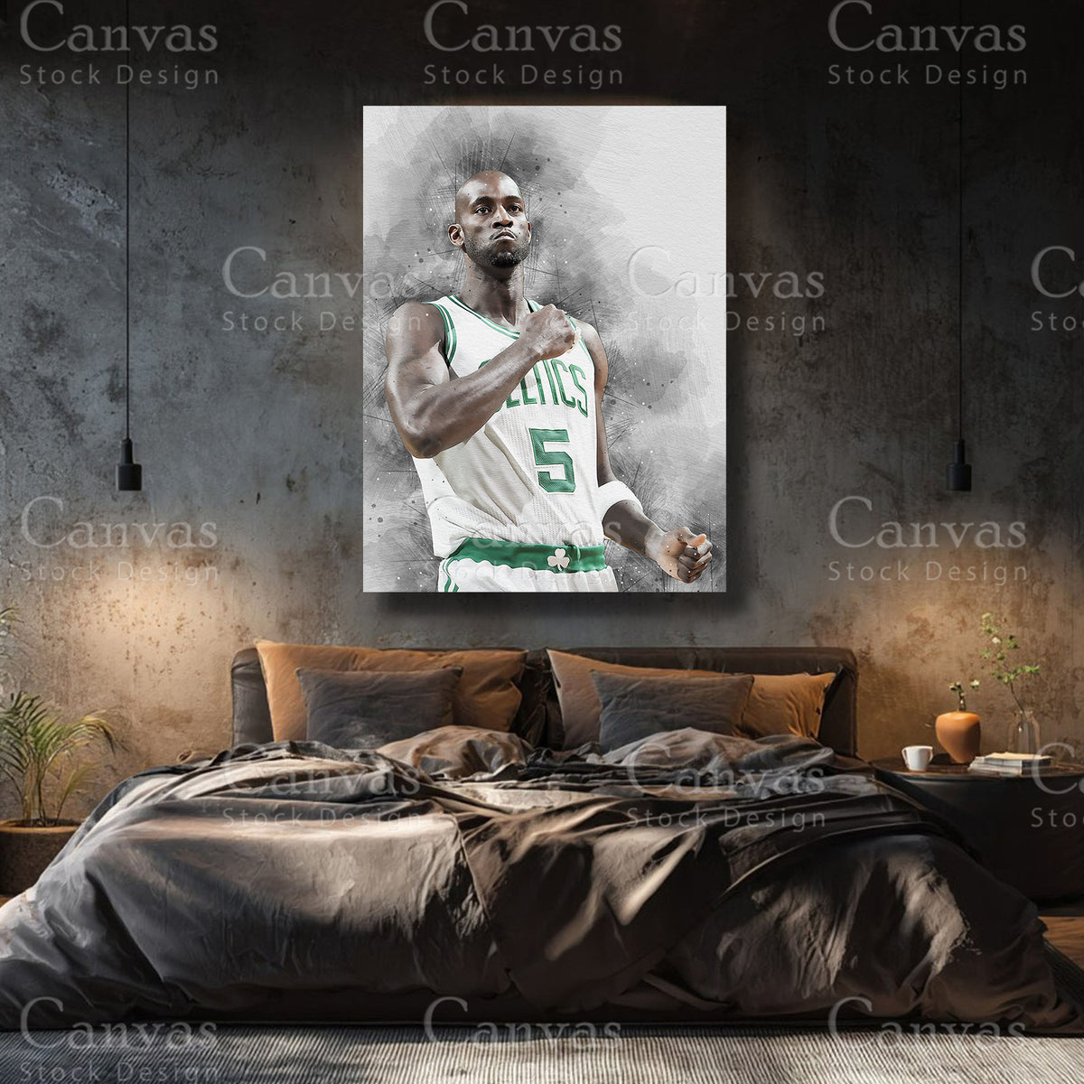 Kevin Garnett premium basketball wall decor