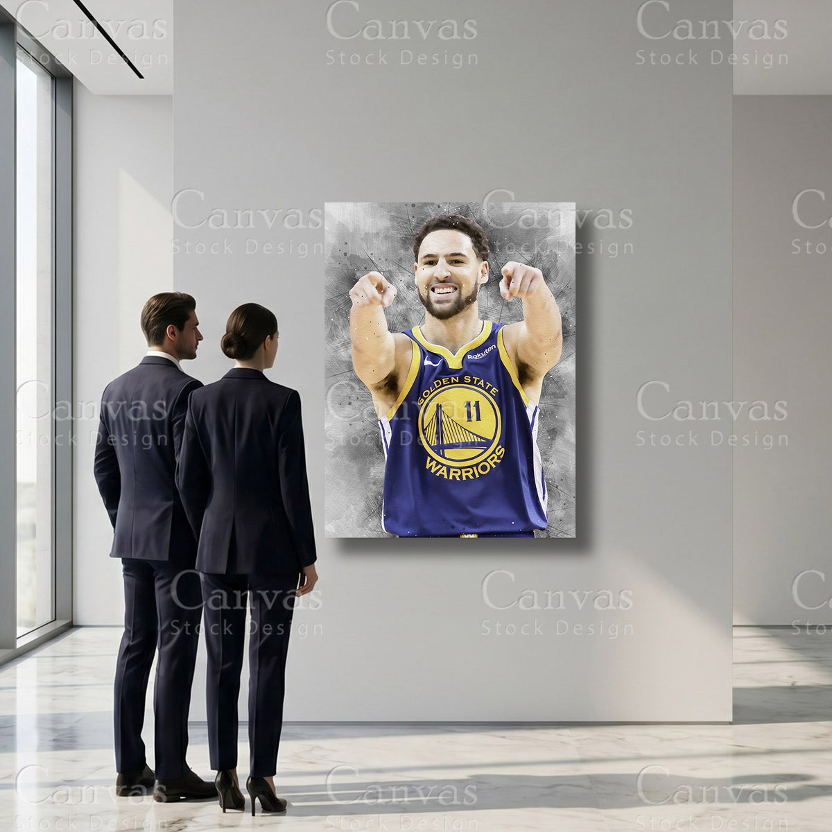Klay Thompson basketball sports wall art