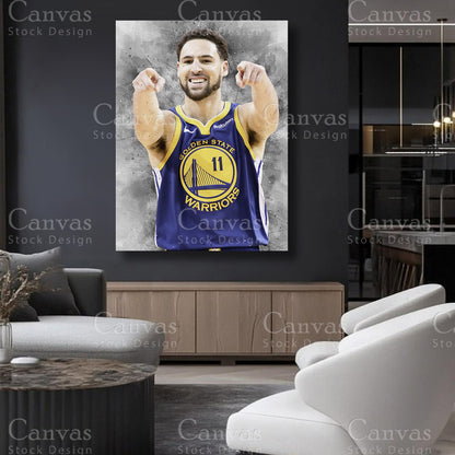 Klay Thompson canvas artwork for refined interiors