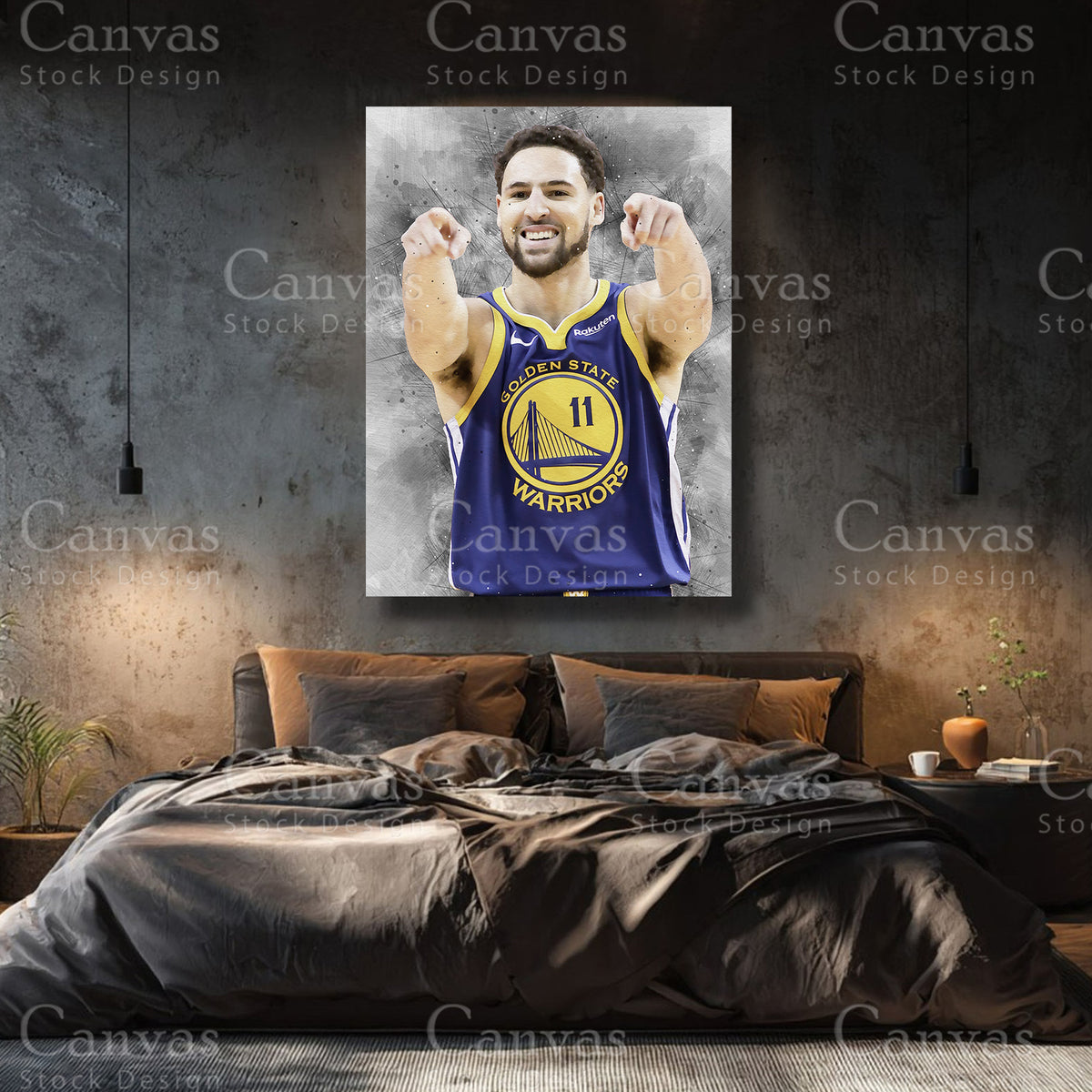Klay Thompson premium basketball wall decor